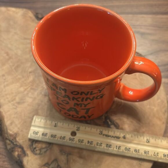 Rare Fiestaware Mug "I'm Only Speaking to My Cat Today" - Picture 6 of 7